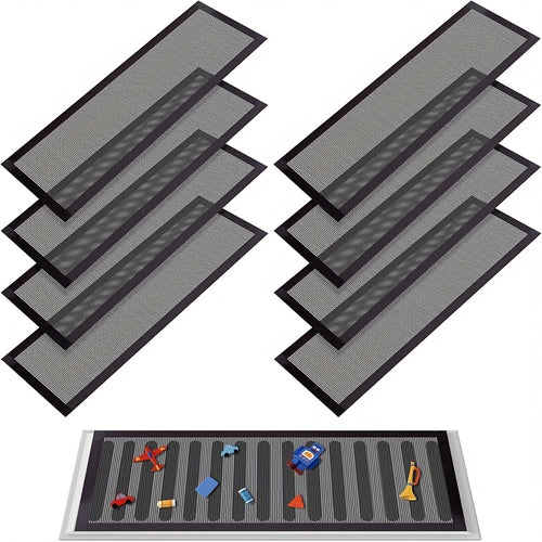 Magnetic Floor Vent Covers 6 Pack, 4x10 Inch Air Vent Filters Mesh Screen Dust Filter, Washable Strong-Hold Vent Register Deflectors for Home HVAC, AC Grilles & RV Vents