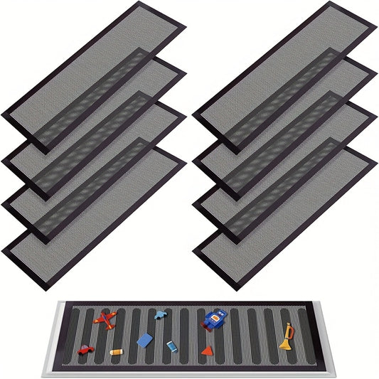 Floor Vent Covers Magnetic - 6 Pack Air Vent Filters Mesh Screen Dust Filter Vent Register Deflectors for Home HVAC AC Grilles & RV Vents - Strong Hold Washable (4x10 Inch)