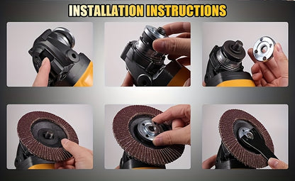 Rechargeable Angle Grinder Polisher Kit 2-in-1 Wireless Portable Power Tool for Metal Wood Car Repair – Cordless Grinding Polishing Machine, DIY & Auto Detailing Tool, Great Gift Idea