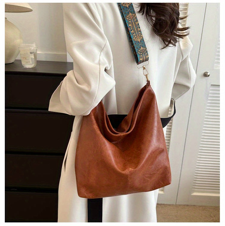 This year's popular bags for women: large-capacity new style fashionable wide-band messenger bags, niche popular tote bags