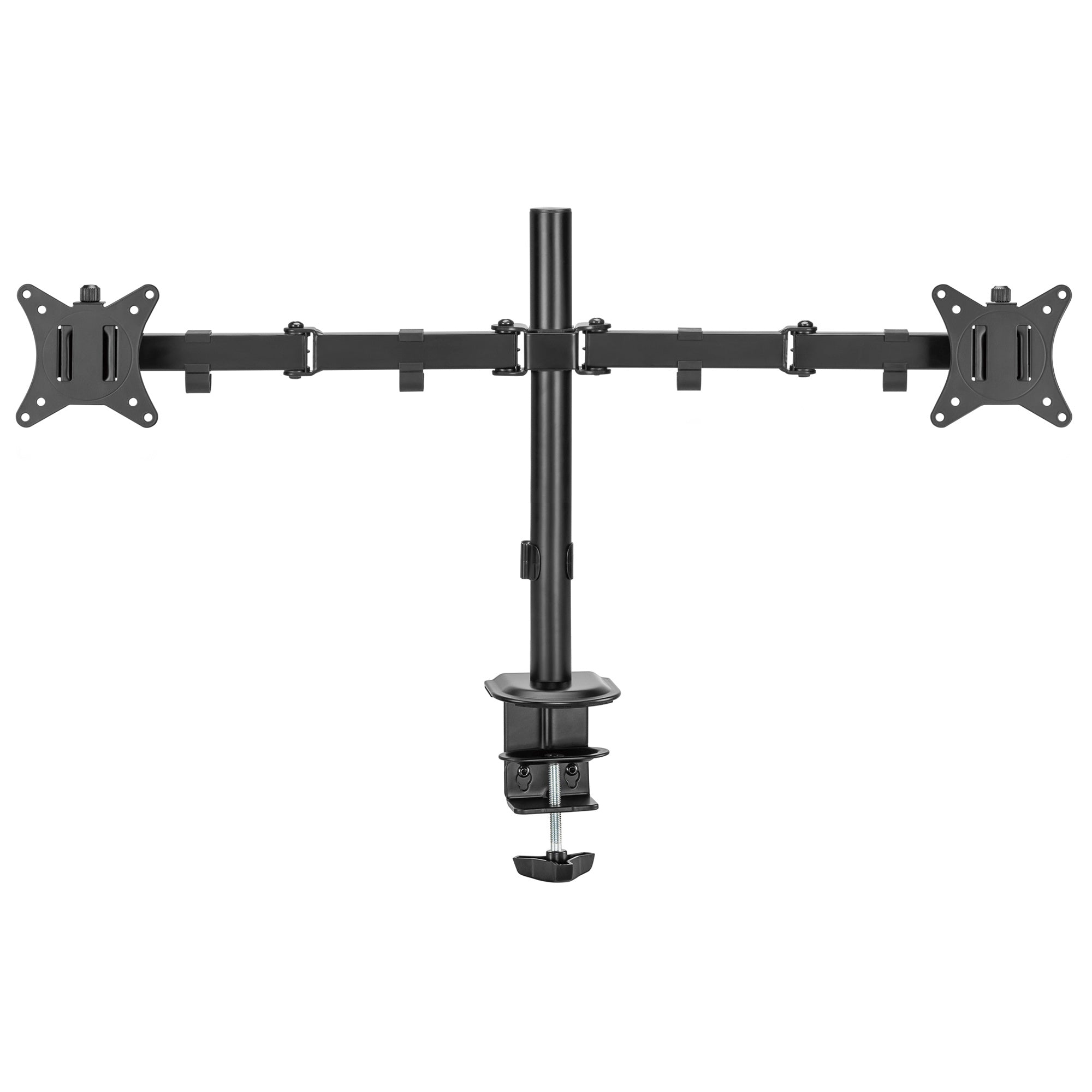 Dual Articulating Monitor Arm with Desk Clamp For 17"-32" Screens - Amer Mounts 2EZCLAMPMK