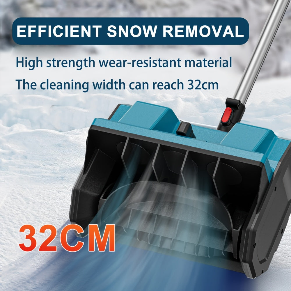 ZEEKMUSS 13-Inch Cordless Snow Blower 21V Brushless Electric Snow Shovel Kit with Adjustable Handle & Safety Switch – 1 or 2 Battery Pack Options for Driveways, Patios & Sidewalks – Lightweight Winter Snow Thrower for Canada
