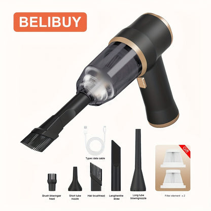Cordless Handheld Vacuum Cleaner 2-in-1 with High Suction Power - Lightweight Portable Rechargeable Lithium Battery Vacuum with Dusting Brush, Floor Brush & Car Home Cleaning Tools