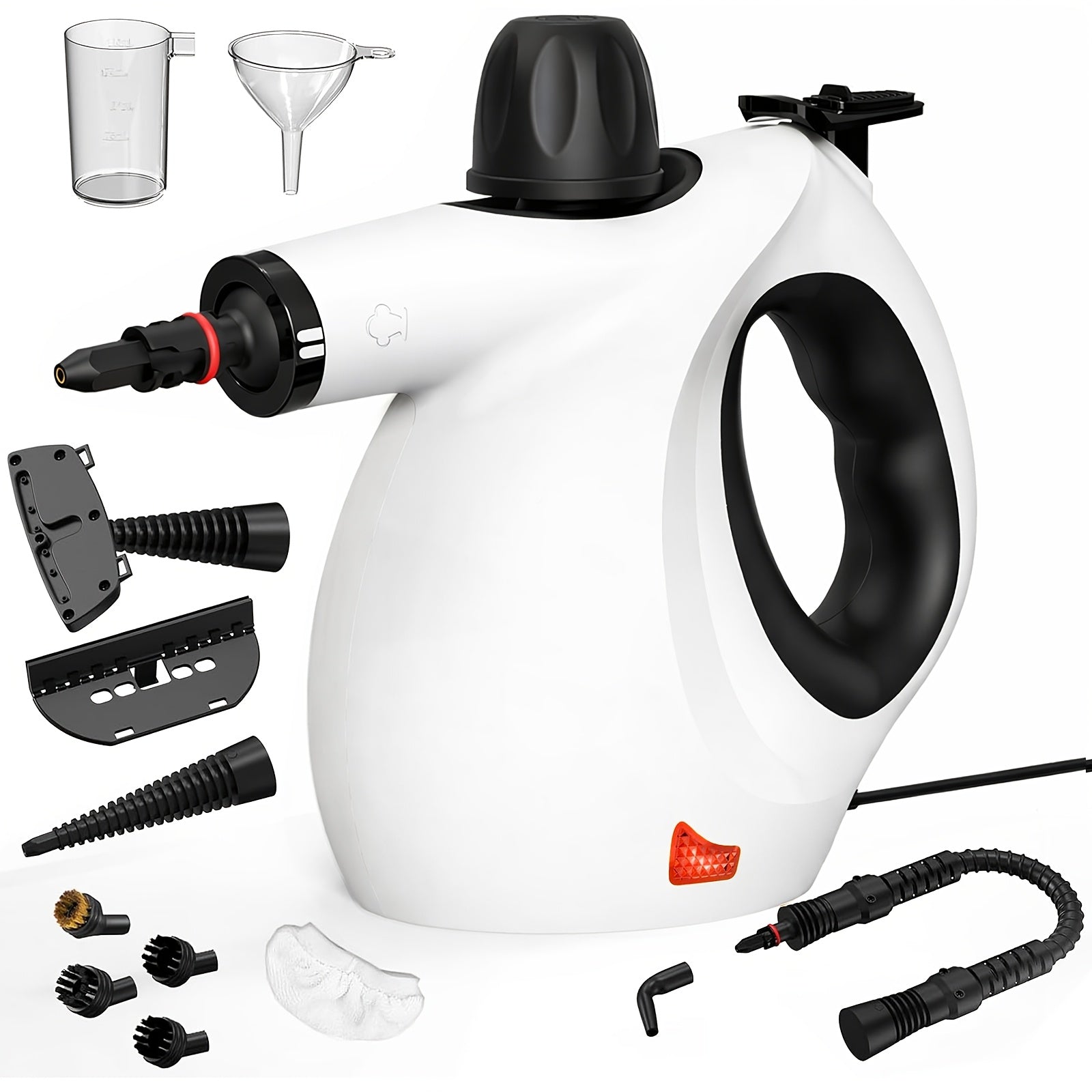 Handheld Steam Cleaner Portable Pressurized Multi-Surface – 12-Piece Accessory Kit for Floor, Windows, Upholstery, Kitchen, Couch & Car Seats