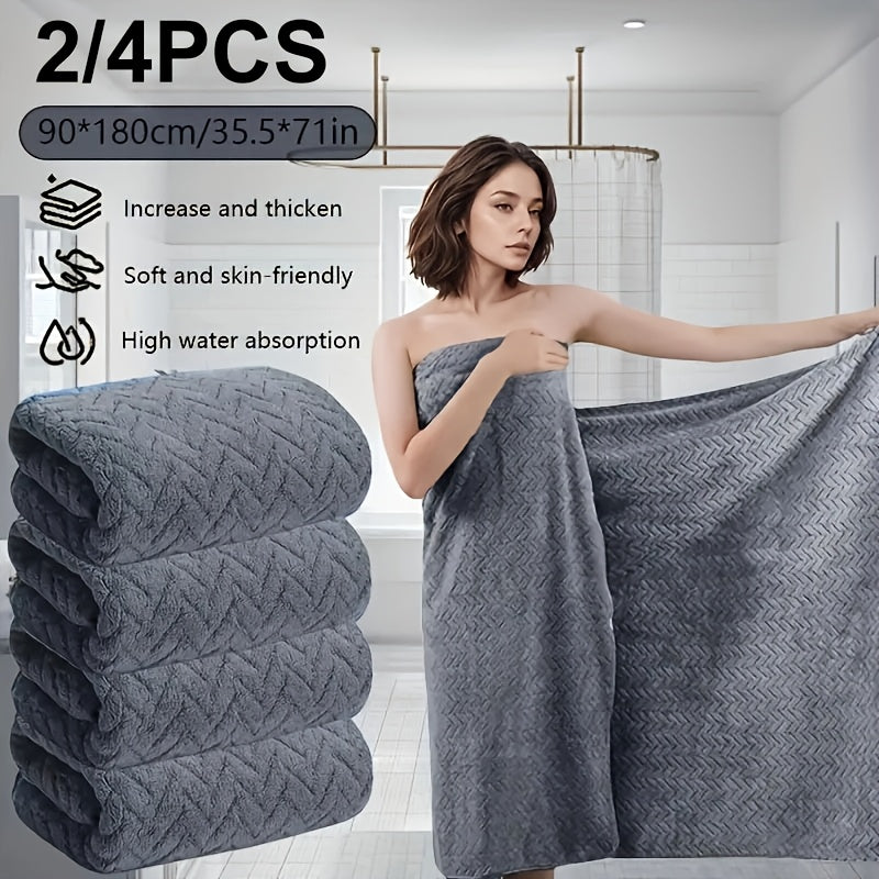 Extra Large Bath Towel Set 35x70in – Super Absorbent Quick-Dry Soft Towels for Gym, Hotel & Home | Vibrant Colours, Contemporary Style | 2-Pack & 4-Pack Options | Perfect Gift | ShopVora CA