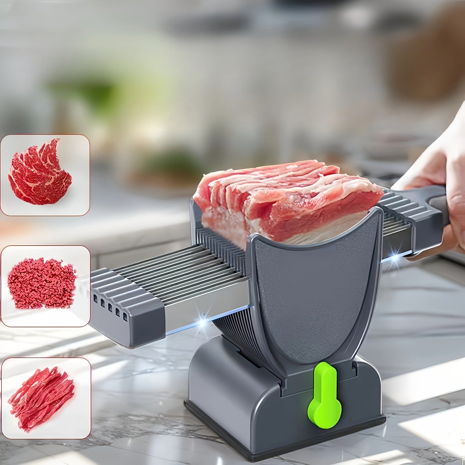 Stainless Steel Meat Slicer Shredder Set – Manual Cleaver for Fresh Beef Pork Mutton, Kitchen Knife Tools for Home Cooking BBQ Meal Prep, 2 Colours | Canada