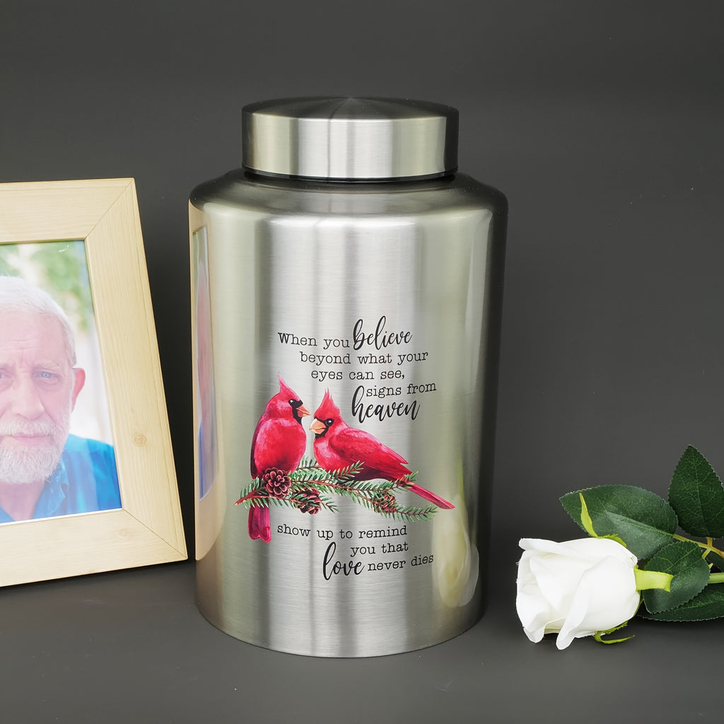 Up To 220 Lbs Large Cremation Urns For Adult Male Female Ashes, Decorative Urn For Human Ashes With Velvet Bag