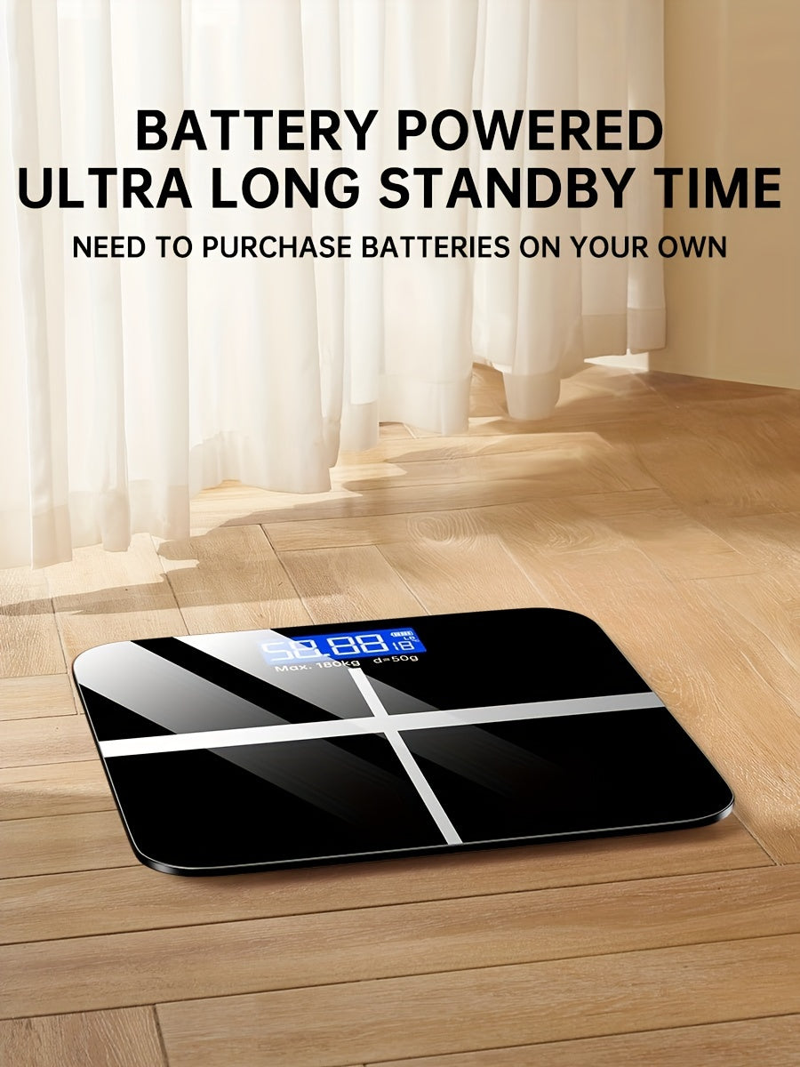 396-Pound Weight Scale, Electronic Scale, Bathroom Scale, Personal Scale, High-Precision Weight Scale, with LCD High-Definition Display And Temperature Display (Switchable KG/LB Units) Large Platform, Durable And Safe, Random Color, Random Pattern