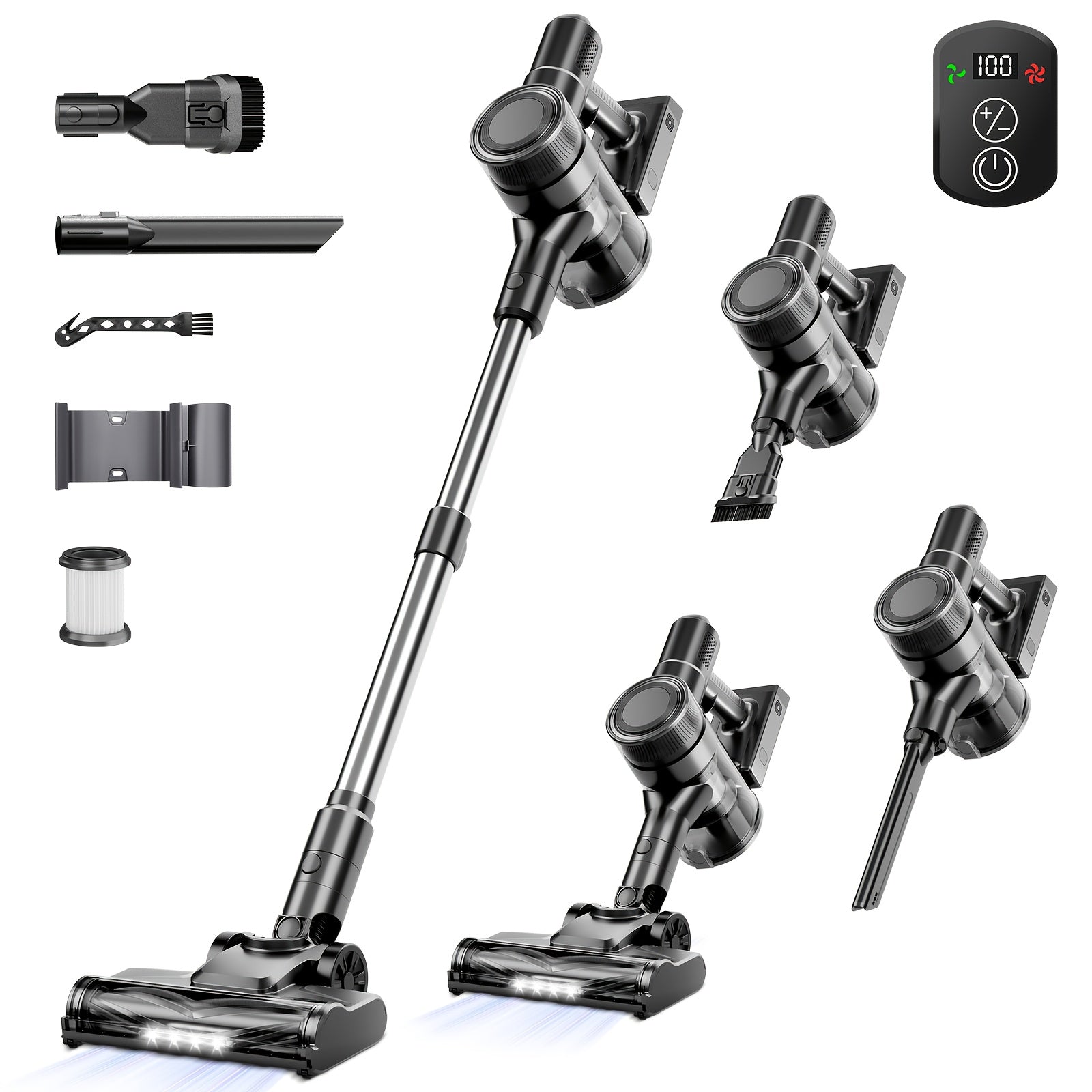 Low Noise Cordless Vacuum Cleaner 70Kpa – Lightweight Portable Handheld Stick Vacuum, Hard Floor Carpet Pet Hair, Corded & Cordless, Powerful Suction Home Vacuum | ShopVora CA