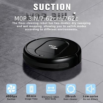 Robot Mop 3-in-1 Steam Cleaner with Spray, Mopping Dusting & Humidifying, Wet Dry Floor Mop 75-Min Runtime – Cordless, Ideal for Apartments Dorms Homes, Perfect Gift