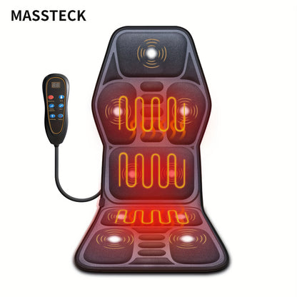 Massager Seat Cushion with Heat for Couch & Chair – 9 Vibration Motors, Triple Back Heating Pad, Lumbar Traction, Full Body Relief for Back Waist Hip Leg – ShopVora CA