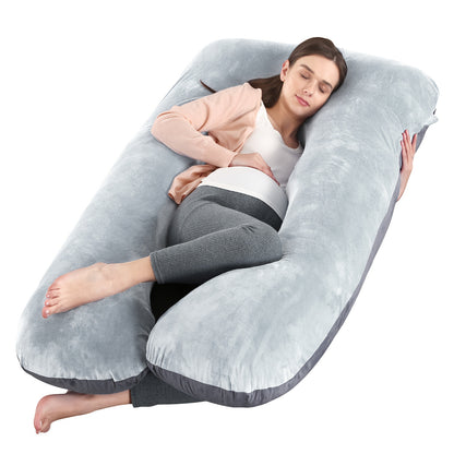 Full Body U-Shaped Maternity Pillow for Pregnant Women – Comfortable Companion & Back Belly Support Pillow, Also Perfect for Pets – Ideal Baby Shower & Holiday Gift for Expectant Mothers