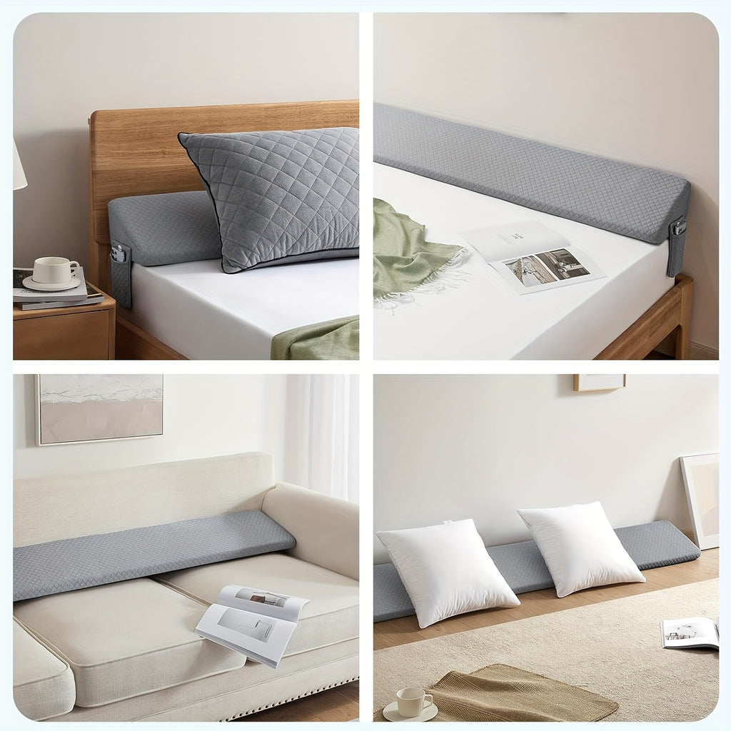 Bed Wedge Pillow, Bed Gap Filler Mattress Wedge Headboard Pillow, Close The Gap Between Your Headboard Or Wall, for Sleeping Backrest Pillow