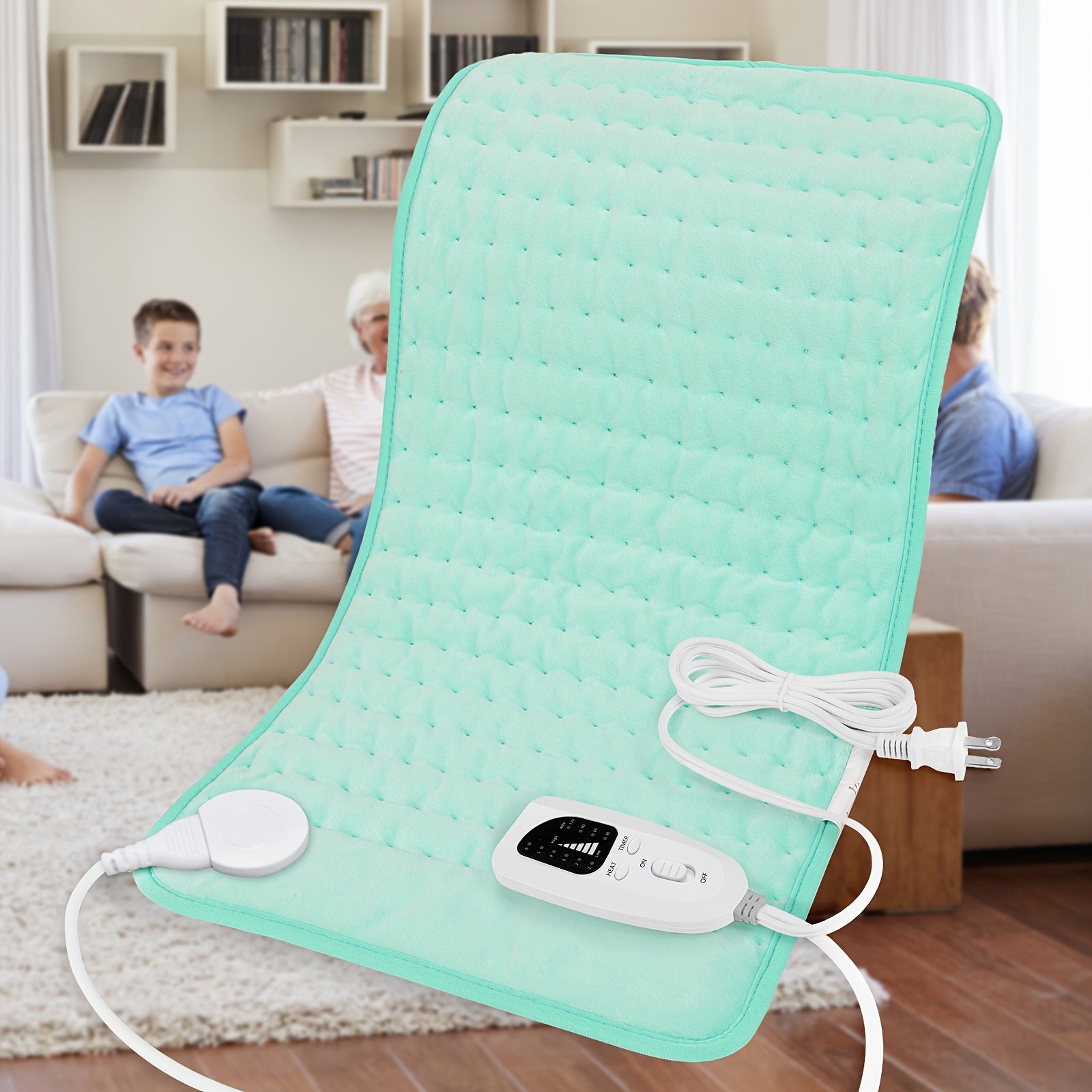 Heating Pad for Back 24"x12" – 6 Heat Settings, Auto Shut-Off, Machine Washable, Fast Heating Electric Pad for Neck, Shoulder, Abdomen & Legs, Dry & Moist Heat Therapy | ShopVora CA