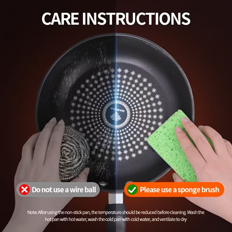 [Lightweight | Non-stick] 24-inch Lightweight Non-stick Cast Iron Frying Pan with Lid | Dishwasher Safe, Induction Cooktop Compatible, Smokeless, Suitable for Gas And Slick Stovetops | Perfect for Steaks, Pancakes, And Breakfast.