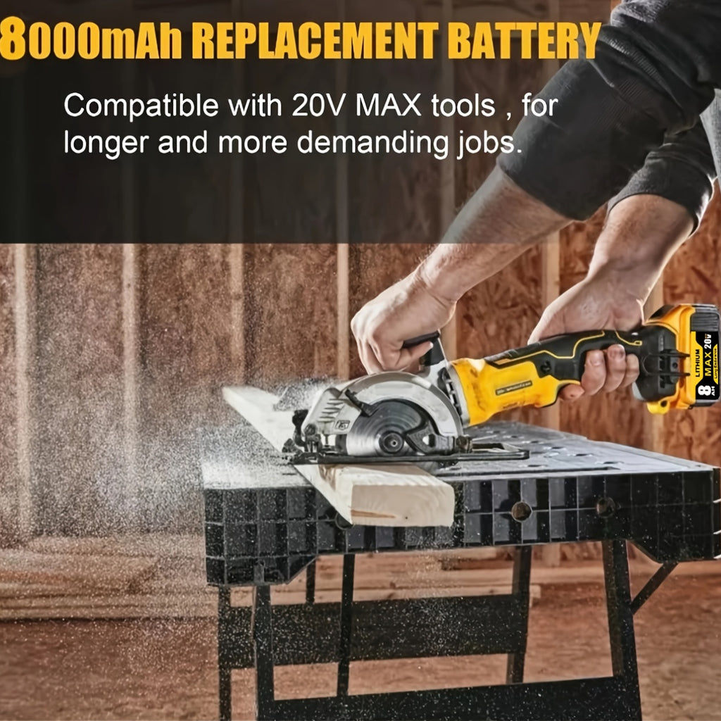 1/2/4PACK 8.0Ah 20V Replacement for Dewalt 20V Max Battery 8000Mah Compatible with for Dewalt 20Volt XR Lithium-Ion Batteries DCB205 DCB206 DCB207 DCB204 DCB201 DCB200 DCD/DCF/DCG Series Power Tool