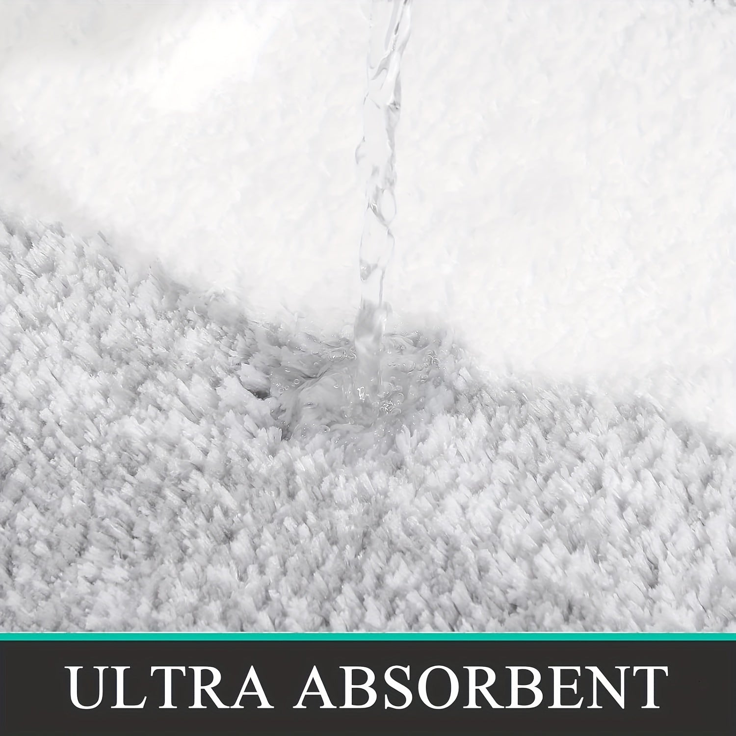 Bathroom Rugs Sets 3 Piece, Non Slip Ultra Soft Bath Mats, Absorbent Microfiber Plush Bath Rugs with U-Shaped Contour Toilet Mat Machine Washable
