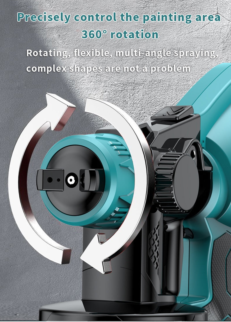 High Voltage Electric Spray Gun Wireless Rechargeable Lithium Battery – Portable Cordless Fine Finish Coat Sprayer for Automotive Varnish Furniture House Painting & DIY Projects, Canada