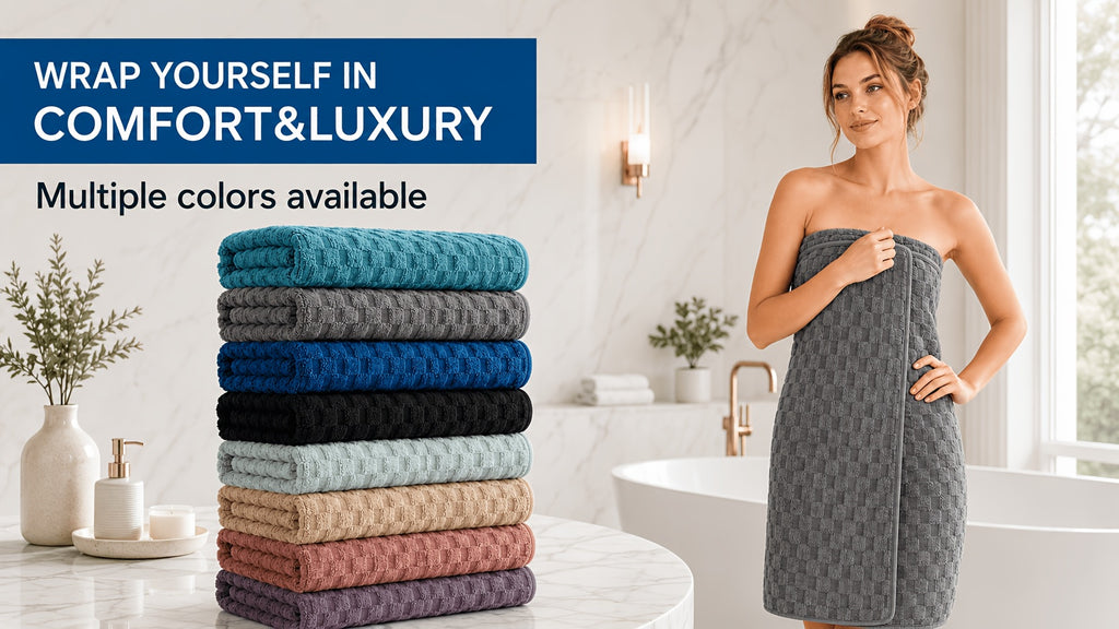 Microfiber Bath Towels Set 4-Pack Extra Large 27x55 & 35x70 in – Super Soft Quick-Dry Luxury Spa Hotel Quality Towels, Multi-Color Options