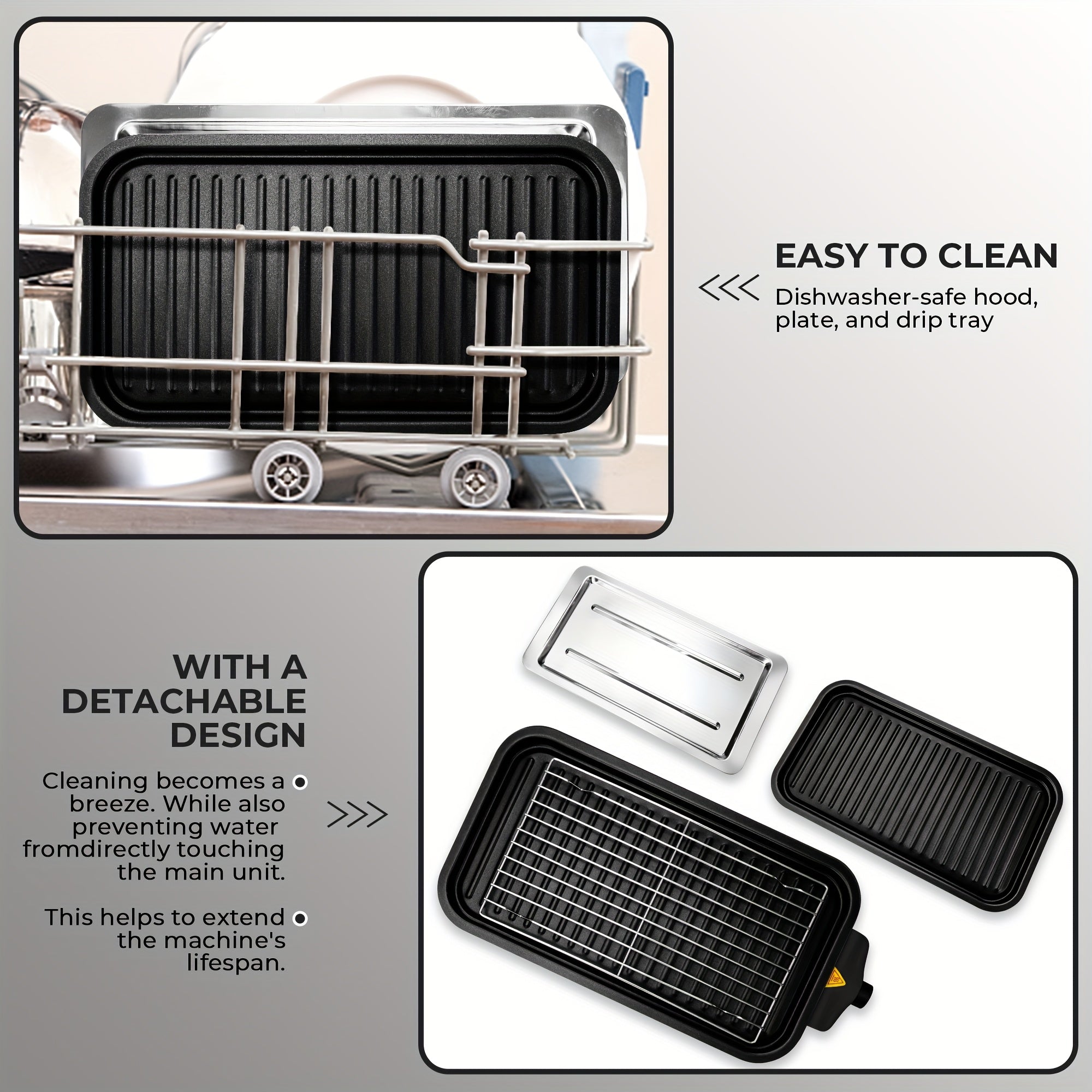 Smokeless Electric Grill, Indoor Grill with Removable Non-Stick Plate, Indoor Grill, Kitchen Must Haves, 1700W, Portable BBQ Grill, Electric Griddle, Best Quality Items, Dishwasher Safe, Hot Pot, Cooking, Gifts, Gift Ideas, Perfect Gift for Christmas