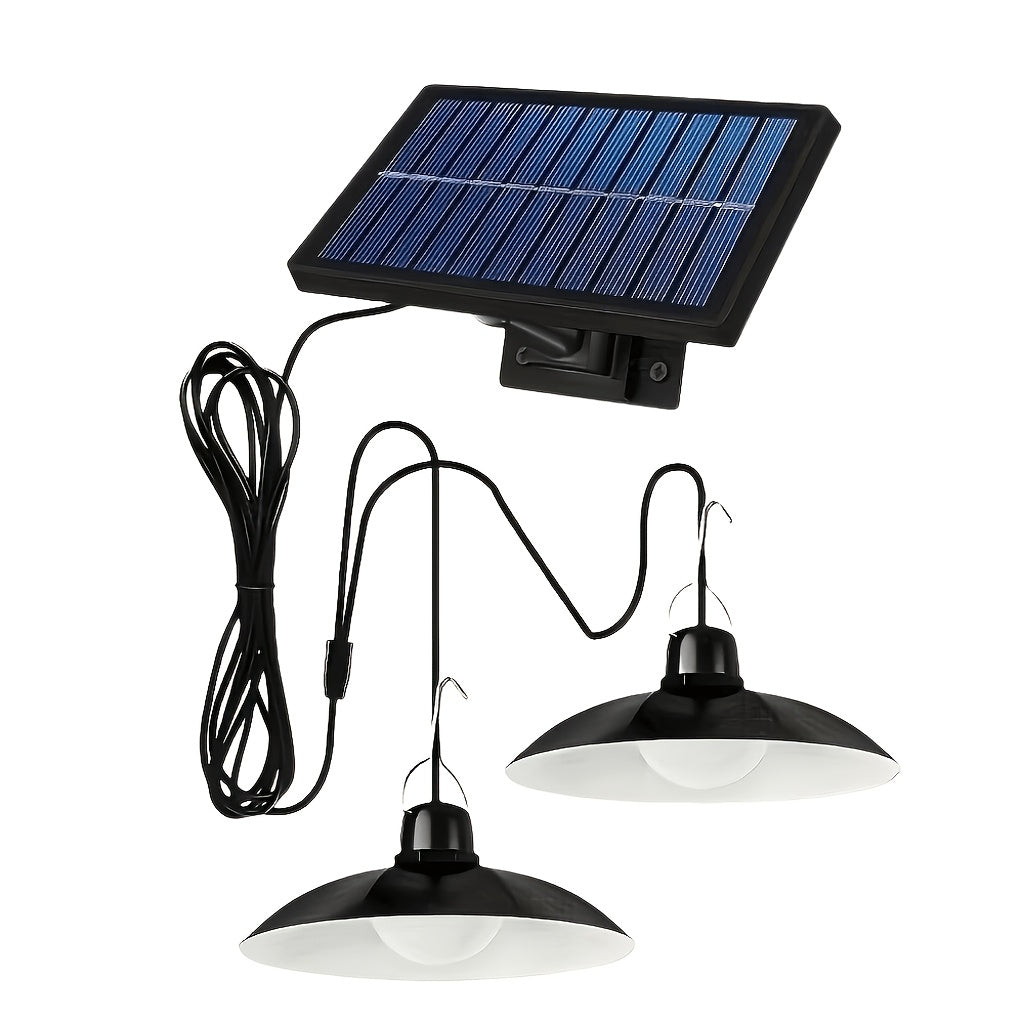 Solar Roof Lights, Outdoor Solar Lamps, Solar Chandeliers, with IP55. Automatically Turn On When It Gets Dark And Automatically Turn Off During The Day. Suitable for Gazebos, Barns, Chicken Coops, Courtyards, Garages, Campsites, Porches