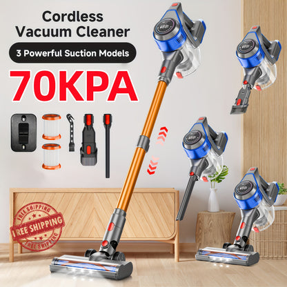 Low Noise Cordless Vacuum Cleaner 70Kpa – Lightweight Portable Handheld Stick Vacuum, Hard Floor Carpet Pet Hair, Corded & Cordless, Powerful Suction Home Vacuum | ShopVora CA