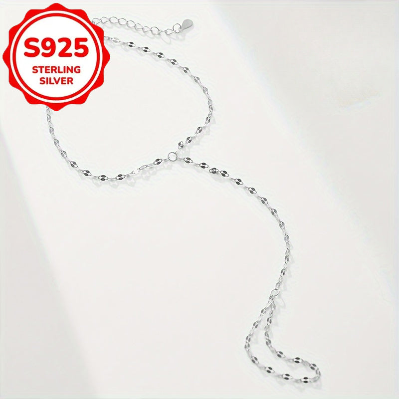 S925 Silver Fashion Finger Bracelet - Bohemian Style, Fashionable, Popular, Retro, Suitable for Casual Clothing and Gifts