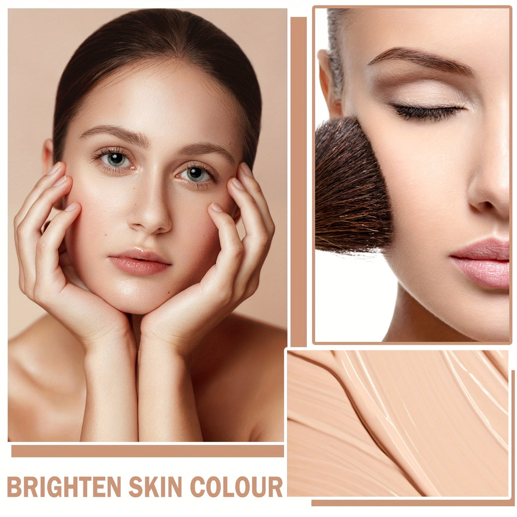 Full Coverage Foundation Liquid Foundation CC Cream Foundation Long-lasting Flawless Matte Face Makeup Foundation