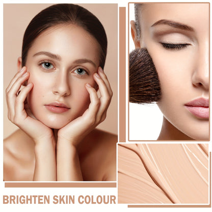 Full Coverage Liquid Foundation CC Cream – Long-Lasting Flawless Matte Face Makeup for All Skin Tones | Buildable Coverage Foundation