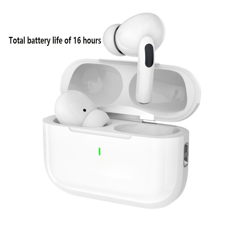 TWS Wireless Earbuds with Deep Bass & Built-In Mic, Long Battery Life, Type-C Charging Case, Compatible with iPhone Android iPad – Ideal for Music Gaming Sports Fitness
