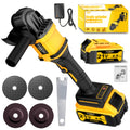 2026 New Cordless Lithium Battery Angle Grinder, Toolbox, Charger, And Complete Additions. A Multifunctional Handheld Electric Polishing Machine Suitable for Grinding And Polishing, Providing Professional Polishing Gifts for Fathers And Boyfriends