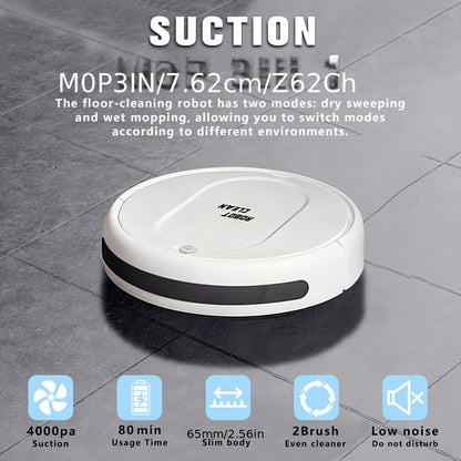 Robot Mop 3-in-1 Steam Cleaner with Spray, Mopping Dusting & Humidifying, Wet Dry Floor Mop 75-Min Runtime – Cordless, Ideal for Apartments Dorms Homes, Perfect Gift
