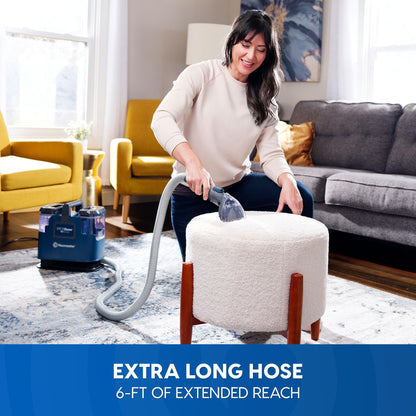 Upholstery Spot Cleaner 17Kpa Portable Carpet & Couch Stain Remover - Powerful Suction Vacuum with Versatile Tools for Pet Hair, Area Rugs, Sofas & Auto Interiors