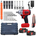 [Cordless Impact Wrench] 21V Cordless Impact Wrench | Portable And Easy-to-use, Wireless, Rechargeable Electric Impact Tool, Portable Fast Charger - Suitable For Home And Car Maintenance And Repair Of Electric Tools,Ergonomic Grip & Compact Design