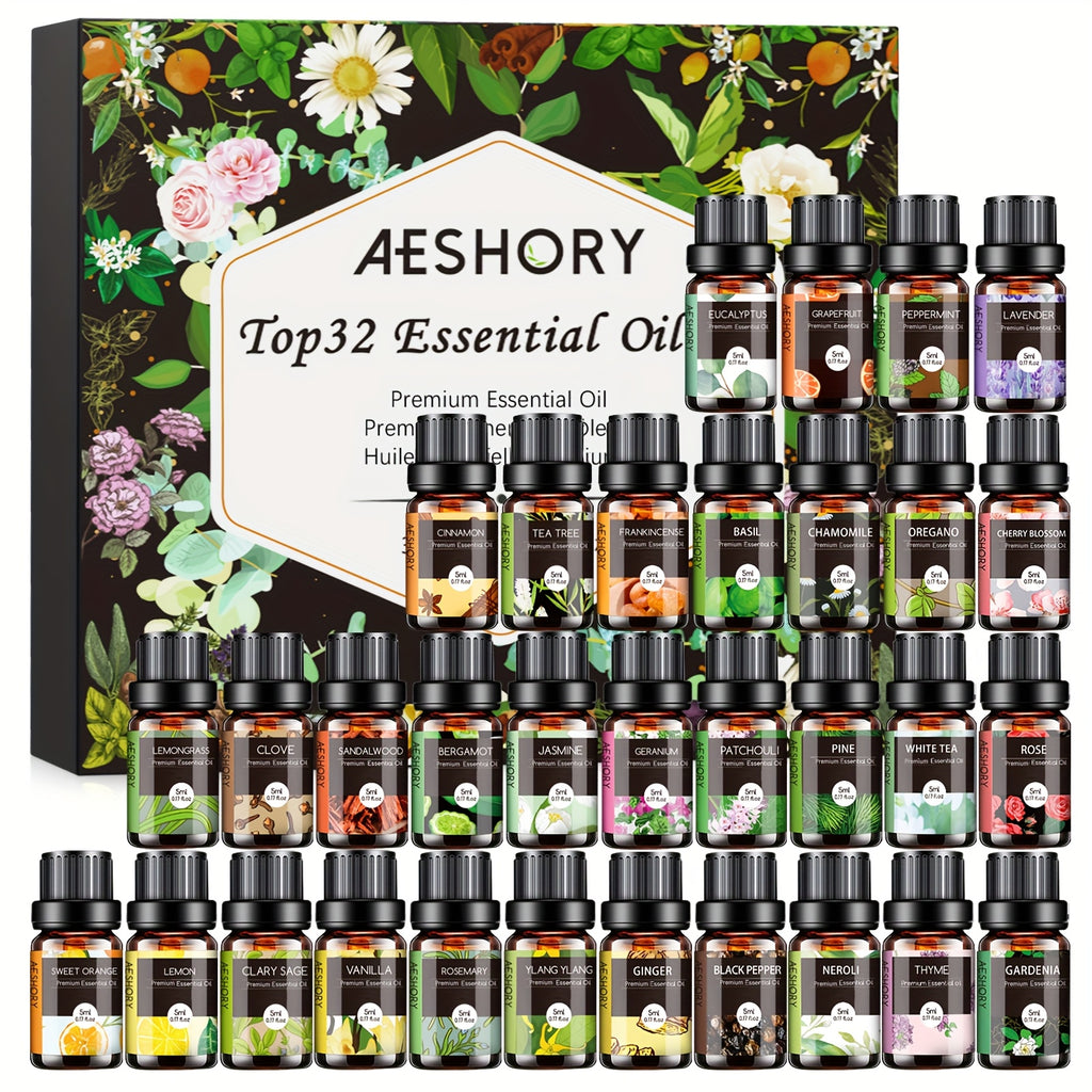 12pcs/20pcs/32pcs Essential Oils Gift Set - Essential Oil Kit for Massage, Skin - Father'S Day Gift
