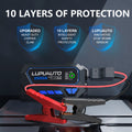 Car Jump Starter With Air Compressor 150PSI, 2500A Battery Jump Starter Pack Power Bank USB Battery Booster Jumper Tire Inflator 12V Jump Box Booster Charger For 1.85gal Gas Or 1.32gal Diesel Engine