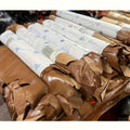 Large Sheets Brown Sheepskin Leather - Heavy-Duty 0. 8-1. 0mm Thick Rawhide for DIY Leather Crafting, Handmade Bags, Wallets, Belts & Bookbinding - Full-Size Leather Panels for Leatherworking (Sheepskin Rawhide Fabric)