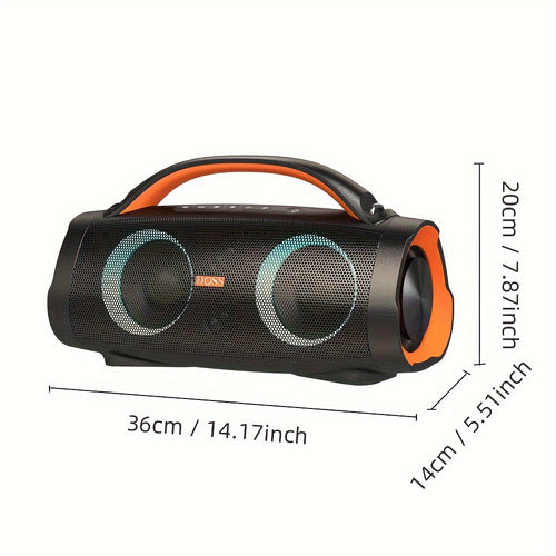 Outdoor Bluetooth Speaker 100W DOSS IPX6 Waterproof Portable Party Speaker with LED Lights – Bluetooth 5.3, 20H Playtime, 10400mAh Power Bank for Camping Beach BBQ | ShopVora CA