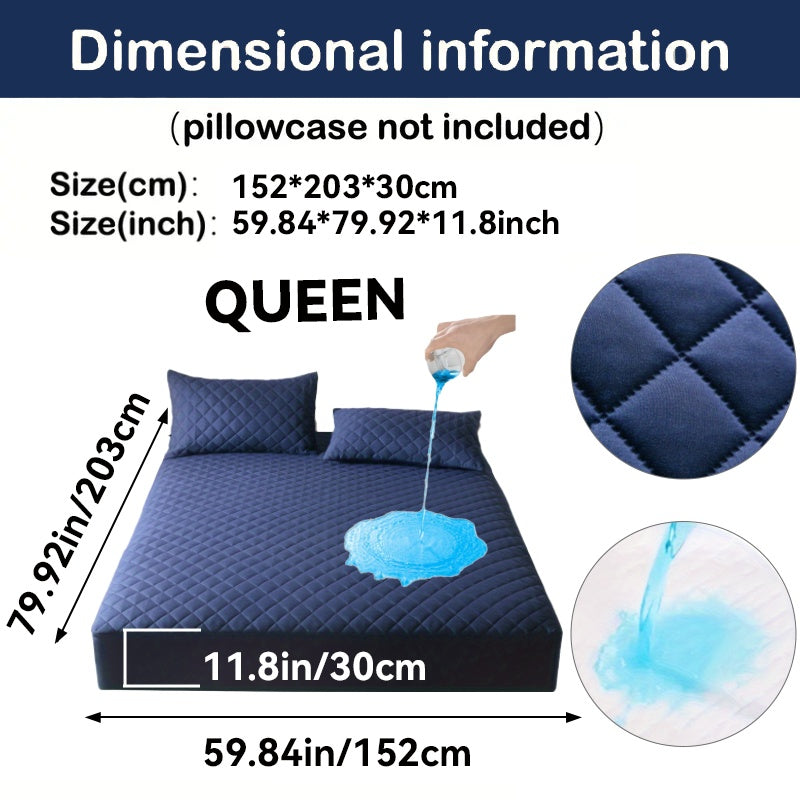 Cooling Waterproof Mattress Cover – Thick Fitted Sheet Style, Multi-Layer Protection, Breathable & Comfortable, Ideal for Bedroom, Guest Room & Hotel, Great Gift for Christmas & Halloween