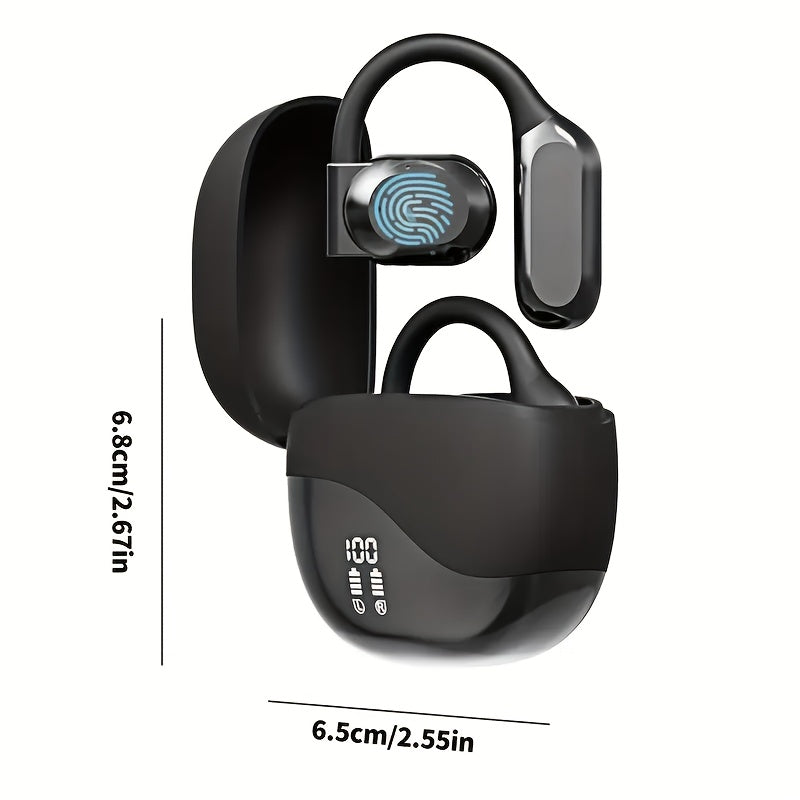 Real-Time AI Translator Earbuds 156 Languages & Accents – OWS Open-Ear 3-in-1 Translation Earbuds, Long Battery Life, Instant Voice Translation for Travel, Business & Study – Black