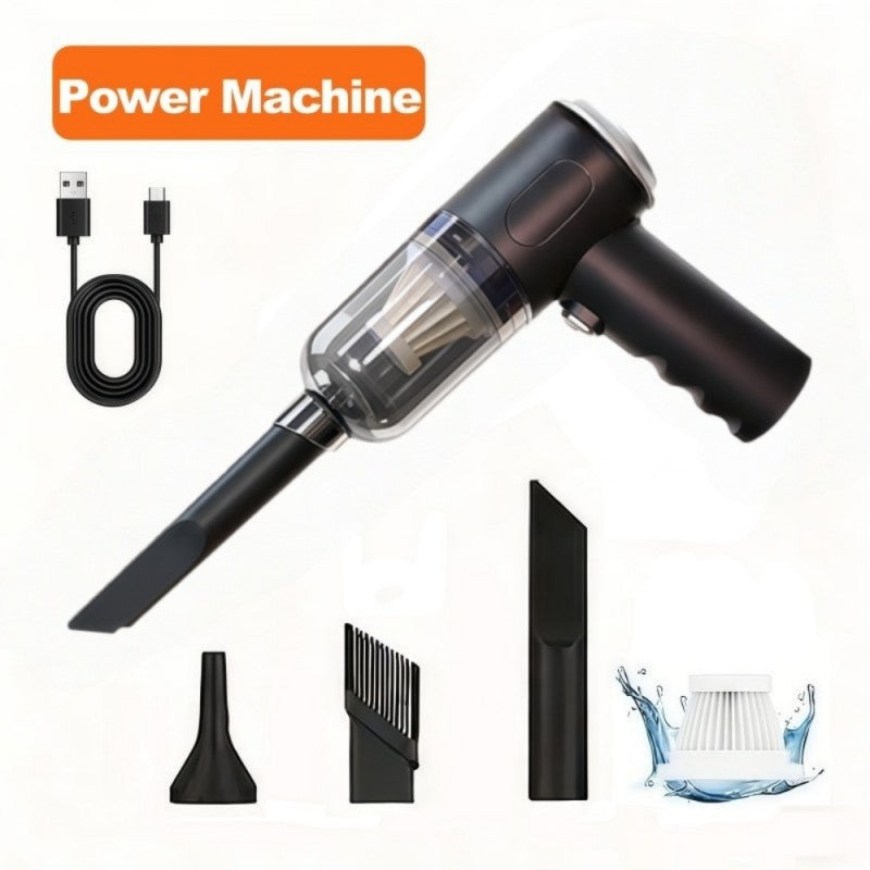 Mini Wireless Rechargeable Handheld Vacuum Cleaner for Car, Home & Office — 7Kpa Suction, Anti-Tangle, Crevice Tool, Low Noise 40dB, Keyboard & Desk Cleaning, Gift Idea