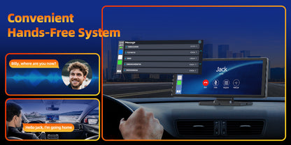 Portable Wireless CarPlay Screen for Car – 7"/9"/9.26" HD Display, Android Auto, GPS Navigation, Bluetooth, FM, AUX, AirPlay, Voice Control, Plug & Play for All Vehicles (Lamtto)
