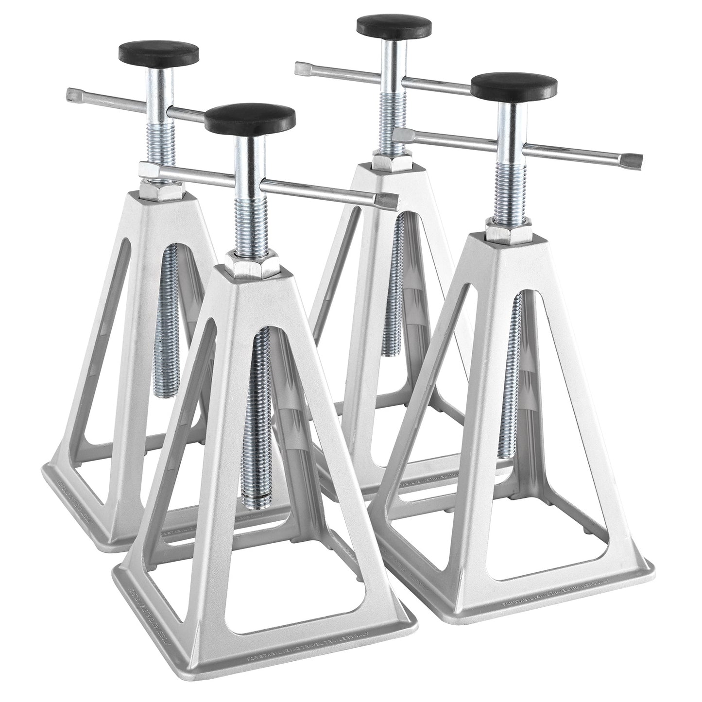 RV Stabilizer Jacks 4-Pack Aluminum Adjustable 11–17 Inch – 6000 Lbs Capacity Leveling Stack Jacks for RV Travel Trailer Camper (VEVOR)