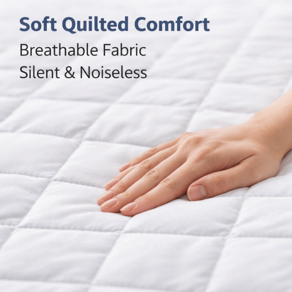 1pc Waterproof Mattress Protector - Deep-Fit Mattress Cover with Extended 18" Grip – Soft Quilted Fitted Sheet Style Sleep Layer with Liquid Shielding – Secure Stretch Fit Bedding Cover – Noiseless, Easy-Care Washable - Available in All Sizes