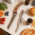 Kitchen Knife Set, Kitchen Chef Knife Set, 8" Chef Knife, 7" Santoku Knife, with Sharp Stainless Steel Forged Blade Knife Set, Ergonomically Pakkawood Handle