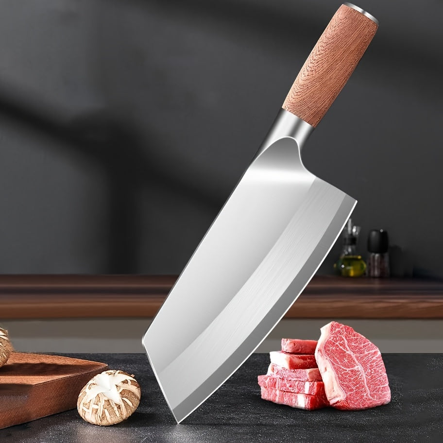 7-Inch Chinese Cleaver Chef Knife – German Stainless Steel, Ultra-Sharp Blade | Vegetable & Meat Slicer for Home Kitchen & Restaurant | Professional Cooking Tool | Christmas & Halloween Gift | ShopVora CA