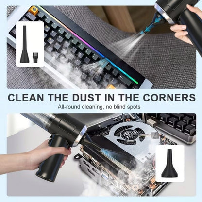 Mini Wireless Rechargeable Handheld Vacuum Cleaner for Car, Home & Office — 7Kpa Suction, Anti-Tangle, Crevice Tool, Low Noise 40dB, Keyboard & Desk Cleaning, Gift Idea