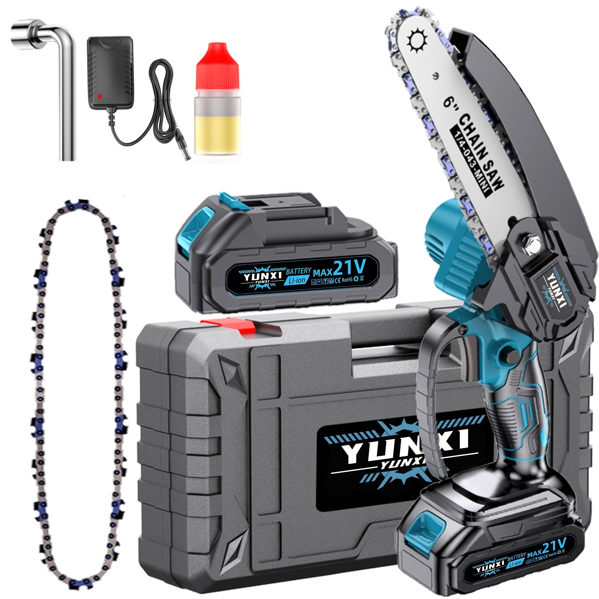 The 2026 New Lithium Battery Wireless Chainsaw And Portable Handheld Electric Tree Trimmer Are Suitable for Safe Pruning, Including Logging, Tree Trimming, Camping, And DIY. Suitable for Gardening, Yard Work, And Family Men, Father's Holiday Gift