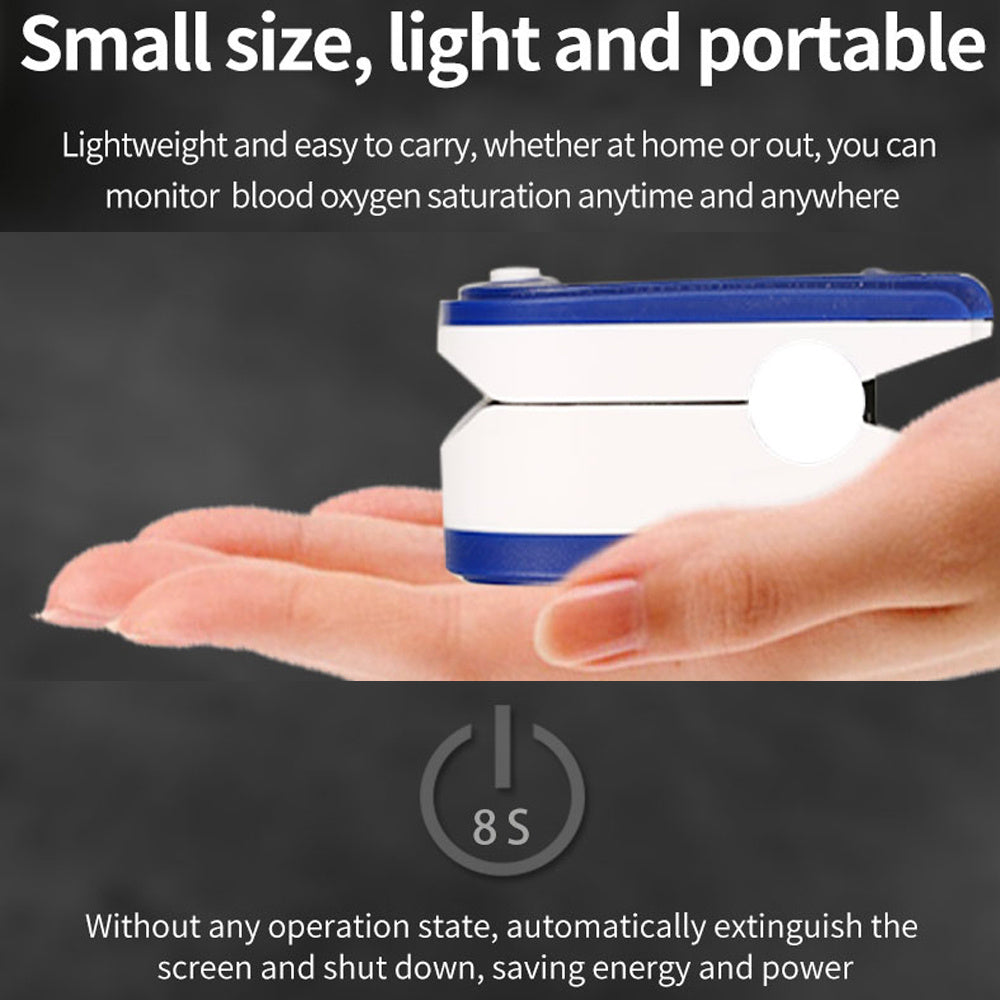 Pulse Oximeter with Fingertip Oxygen Meter, Fingertip Pulse Oximeter, lood Oxygen/ Heart Rate Monitor