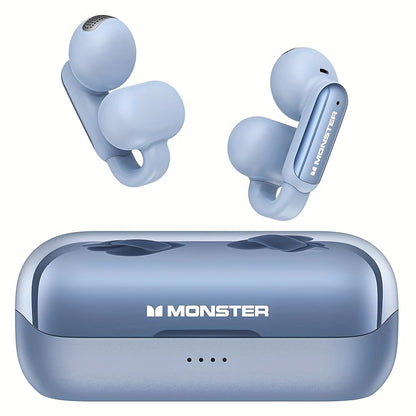 Monster Open-Ear Wireless Headphones with Spatial Sound – Touch Control, USB-C Charging, Compatible with PS5/PS4/Switch & iPhone, for Gaming, Music & Calls | ShopVora CA